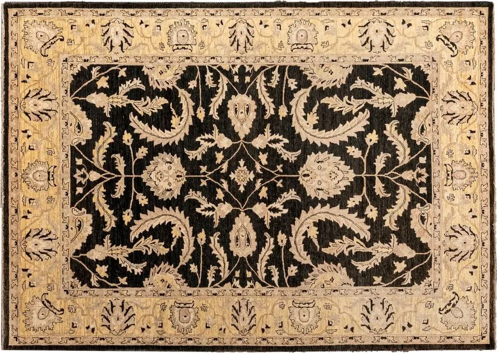 Handwoven rug No. 007, 9′ × 12′, viewed from above