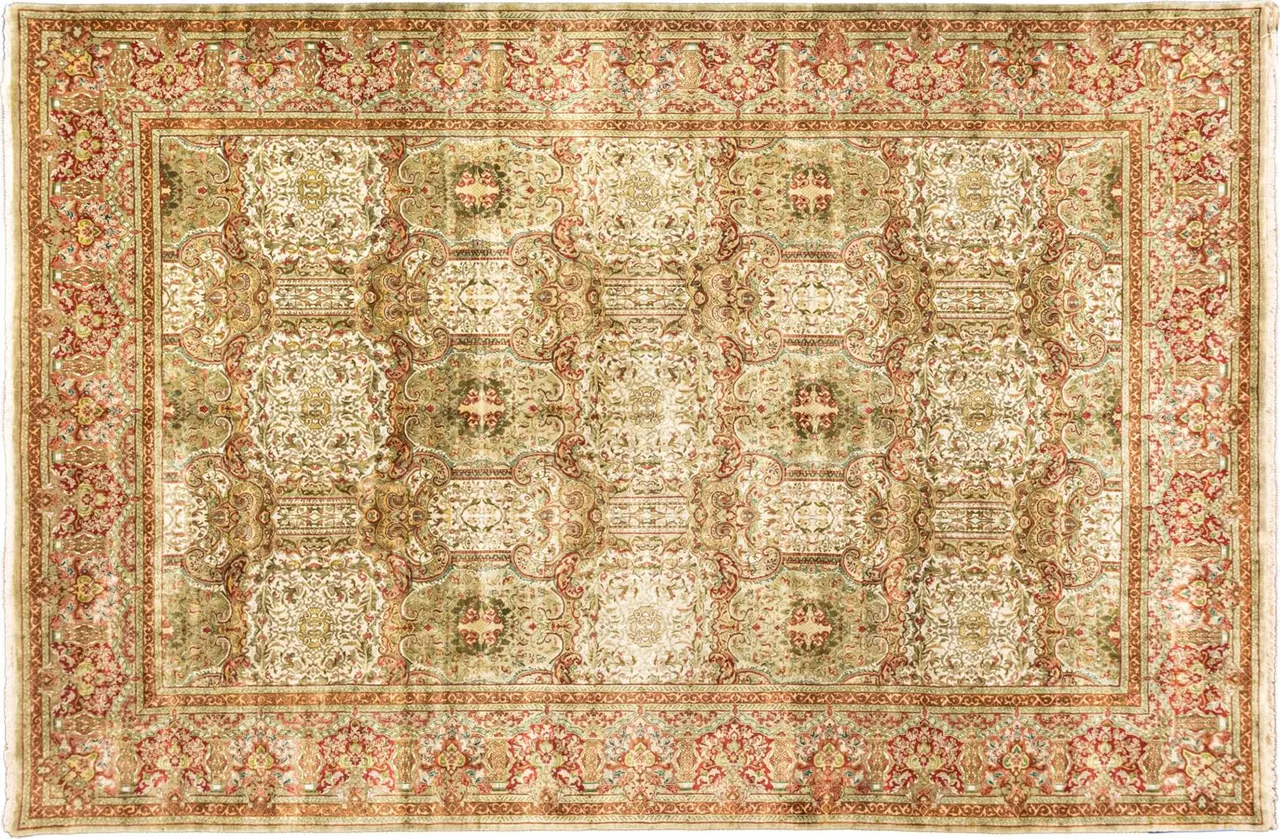 Handwoven rug No. 009, 10′ × 14′, viewed from above