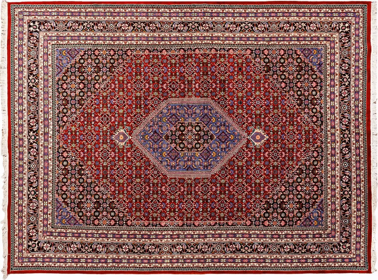 Handwoven rug No. 037, 9′ × 12′, viewed from above