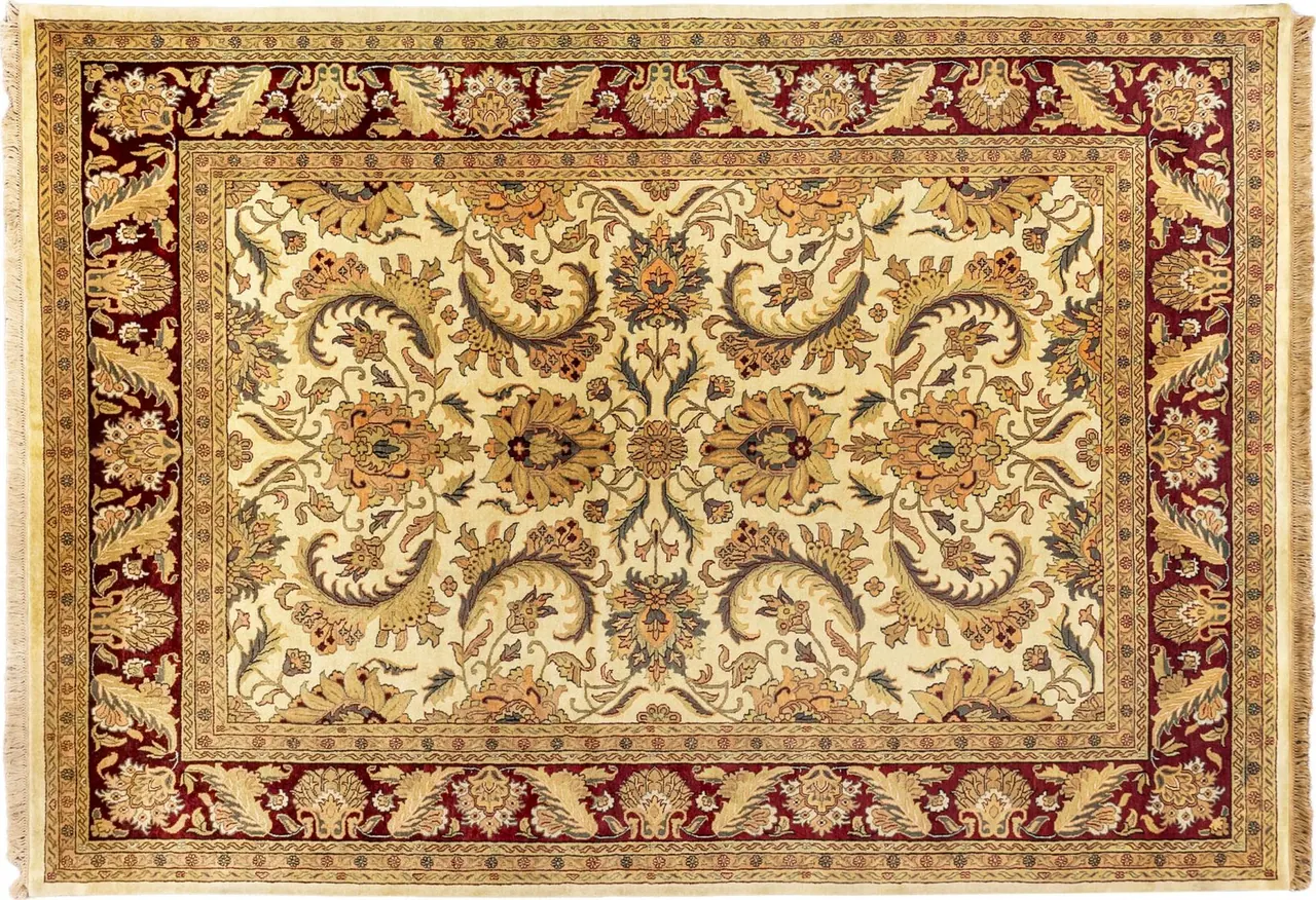 Handwoven rug No. 054, 9′ × 12′, viewed from above