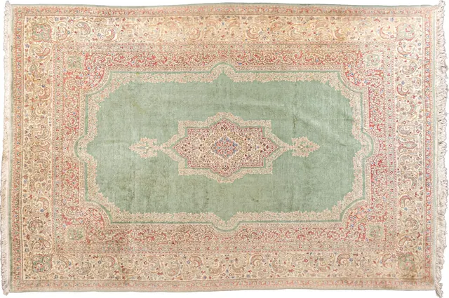 Handwoven rug No. 085, 10′ × 14′