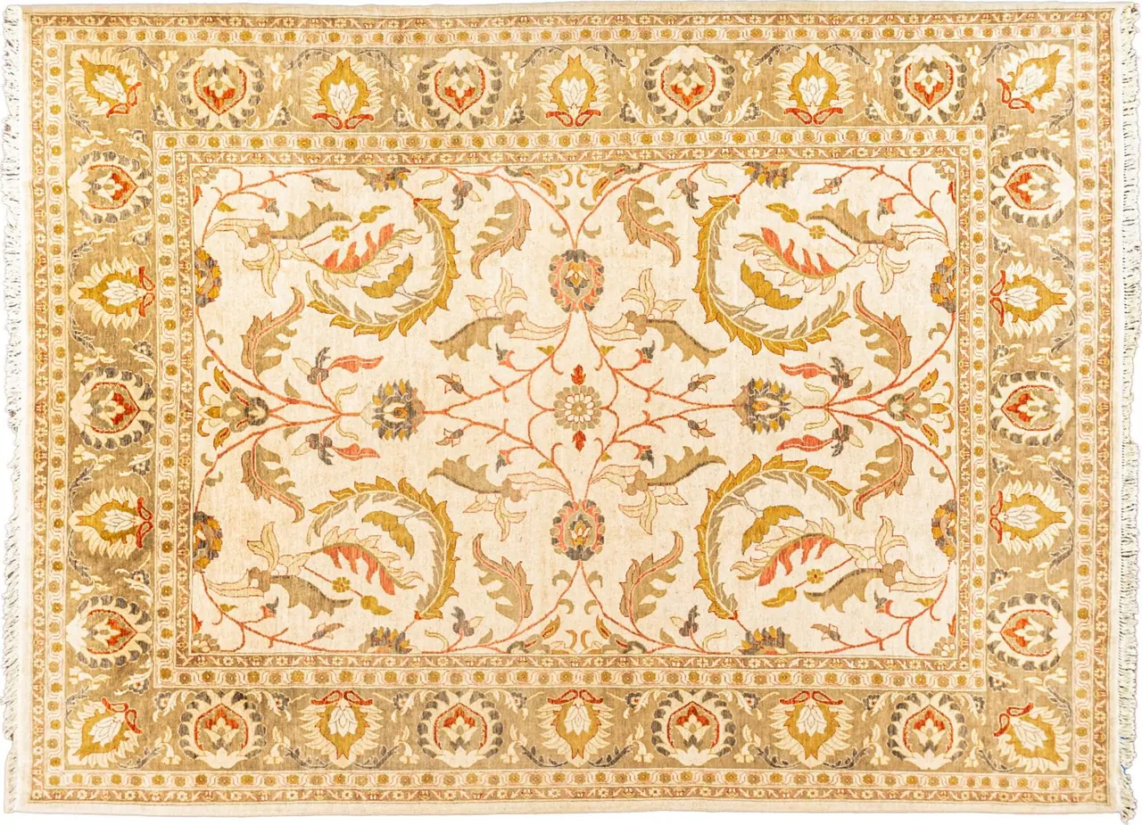 Handwoven rug No. 094, 10′ × 14′, viewed from above