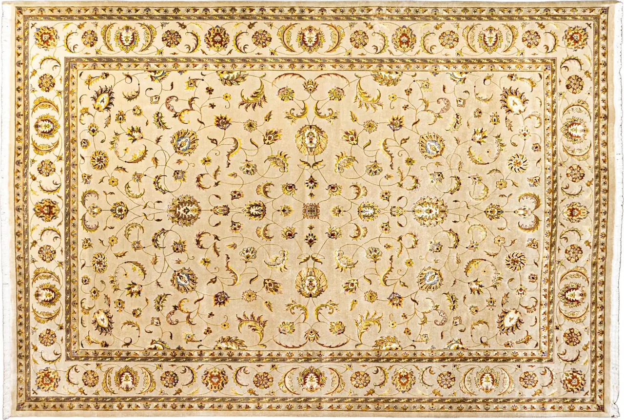 Handwoven rug No. 096, 10′ × 14′, viewed from above