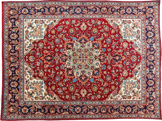 Handwoven rug No. 099, 10′ × 14′