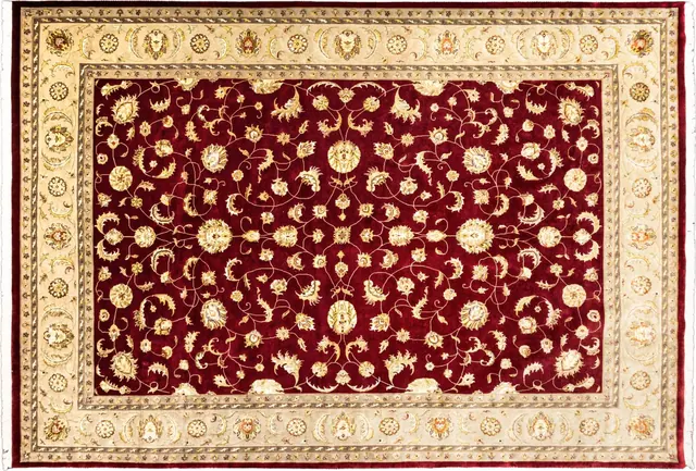 Handwoven rug No. 100, 10′ × 14′