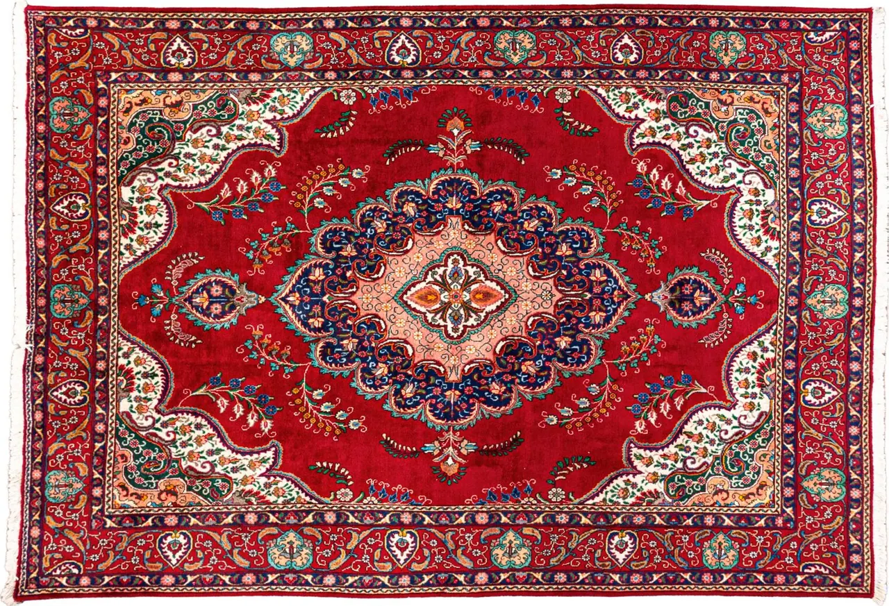 Handwoven rug No. 110, 10′ × 14′, viewed from above