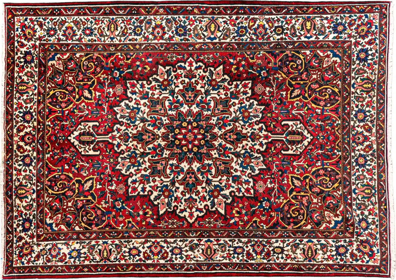 Handwoven rug No. 112, 10′ × 14′, viewed from above