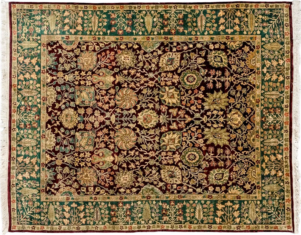 Handwoven rug No. 137, 8′ × 10′, viewed from above