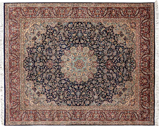 Handwoven rug No. 138, 8′ × 10′
