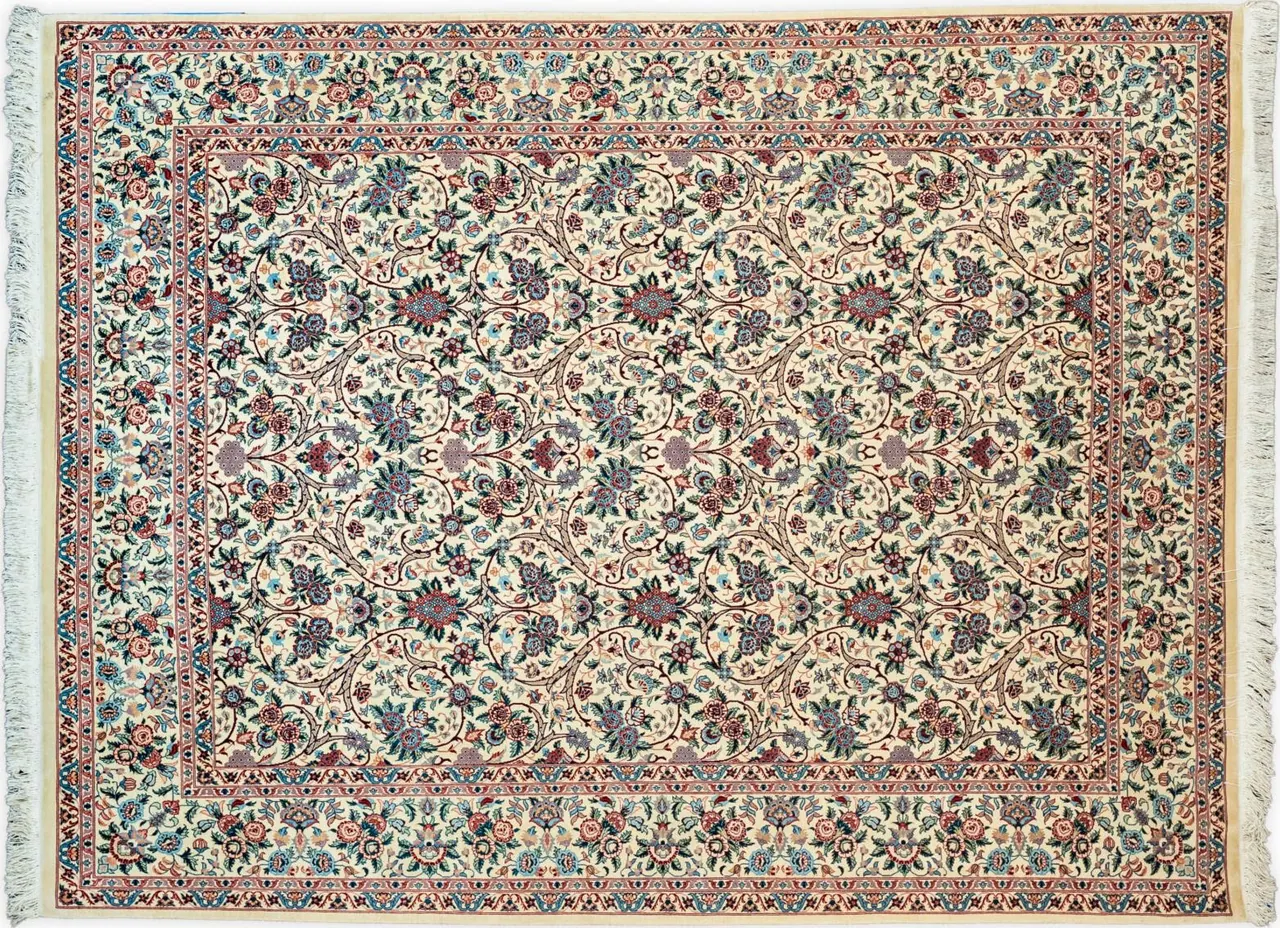 Handwoven rug No. 145, 8′ × 10′, viewed from above