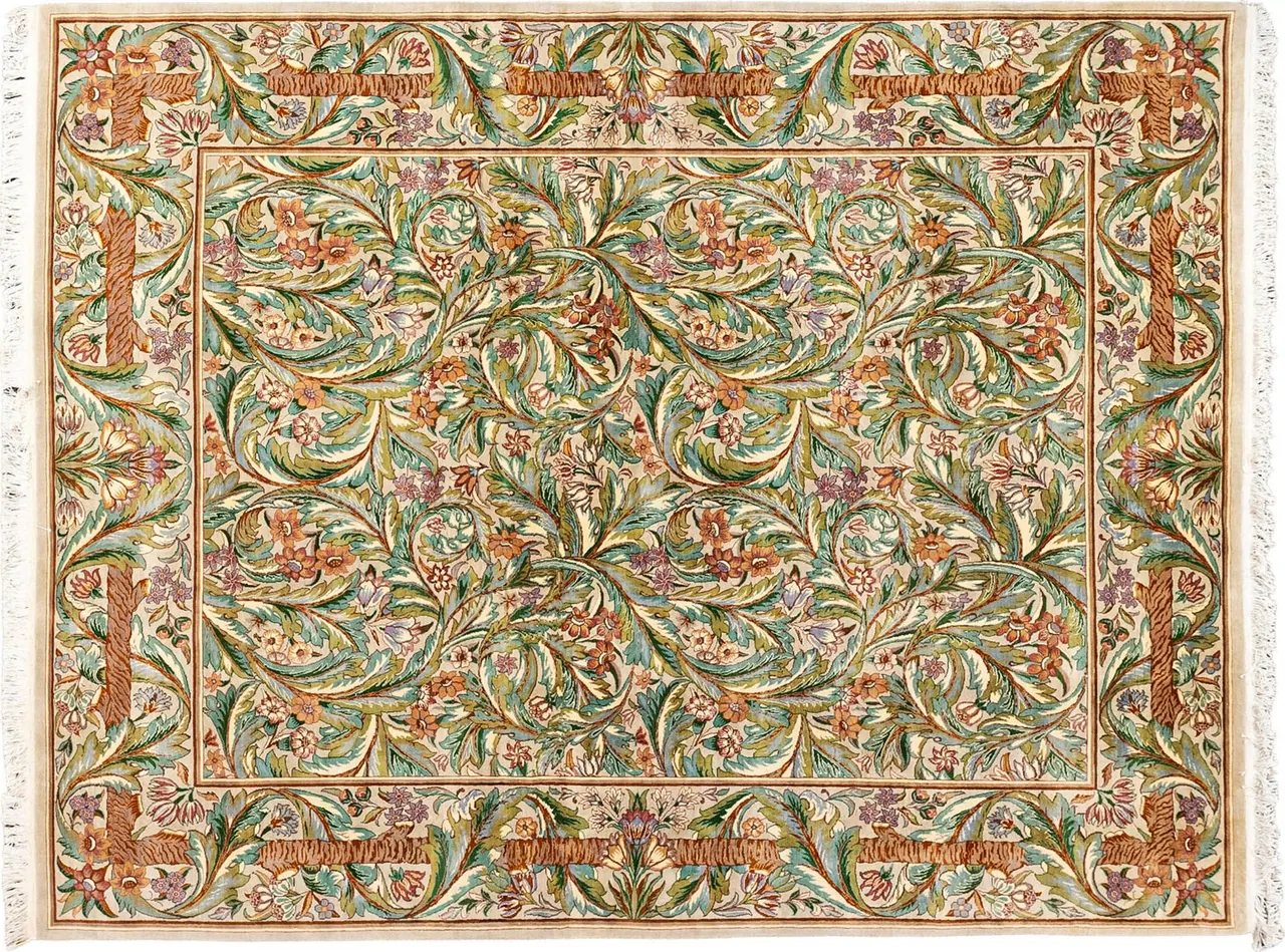 Handwoven rug No. 147, 8′ × 10′, viewed from above