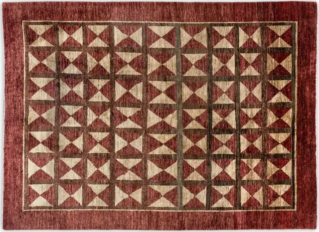 Handwoven rug No. 157, 8′ × 10′