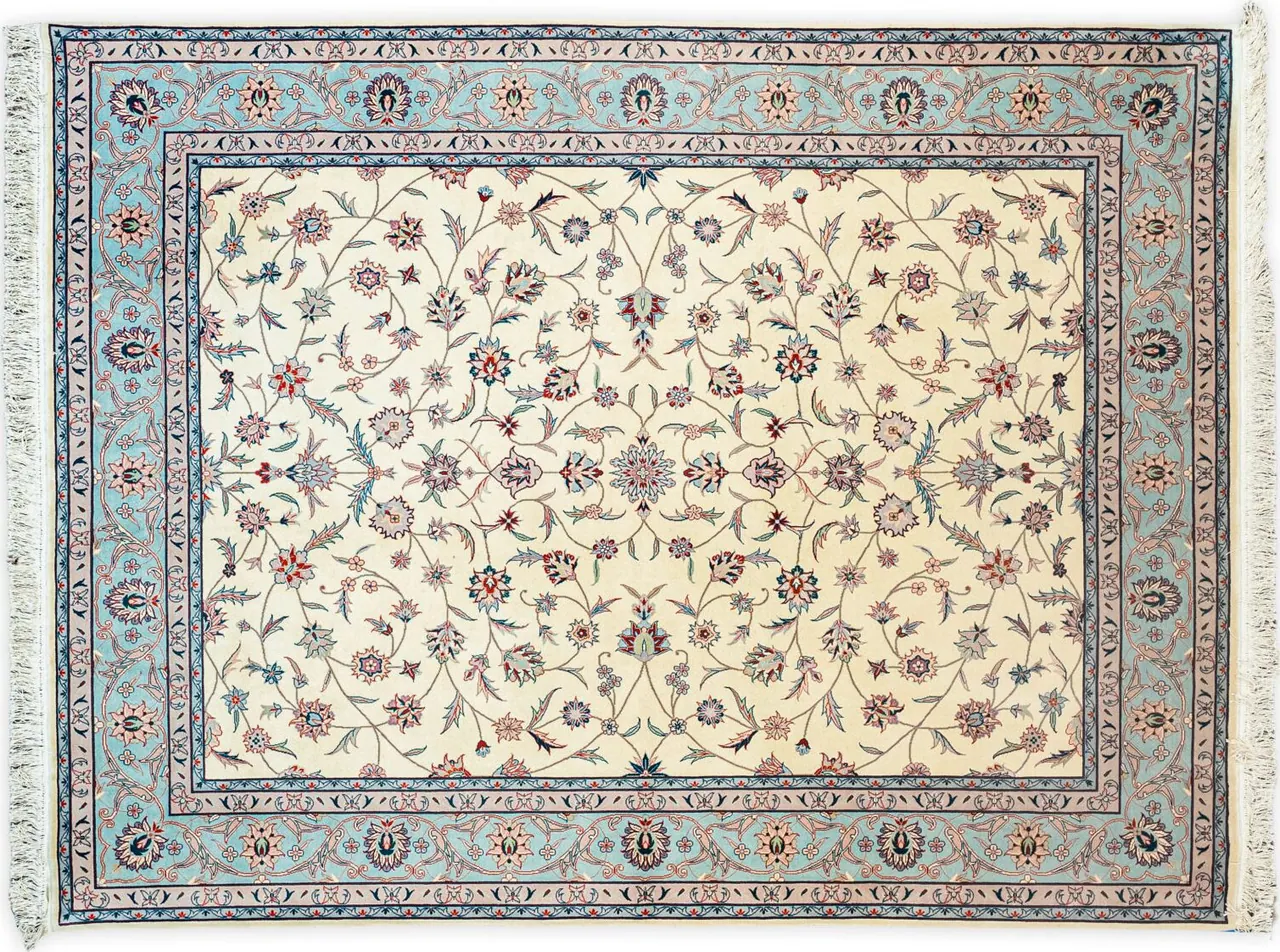 Handwoven rug No. 197, 8′ × 10′, viewed from above