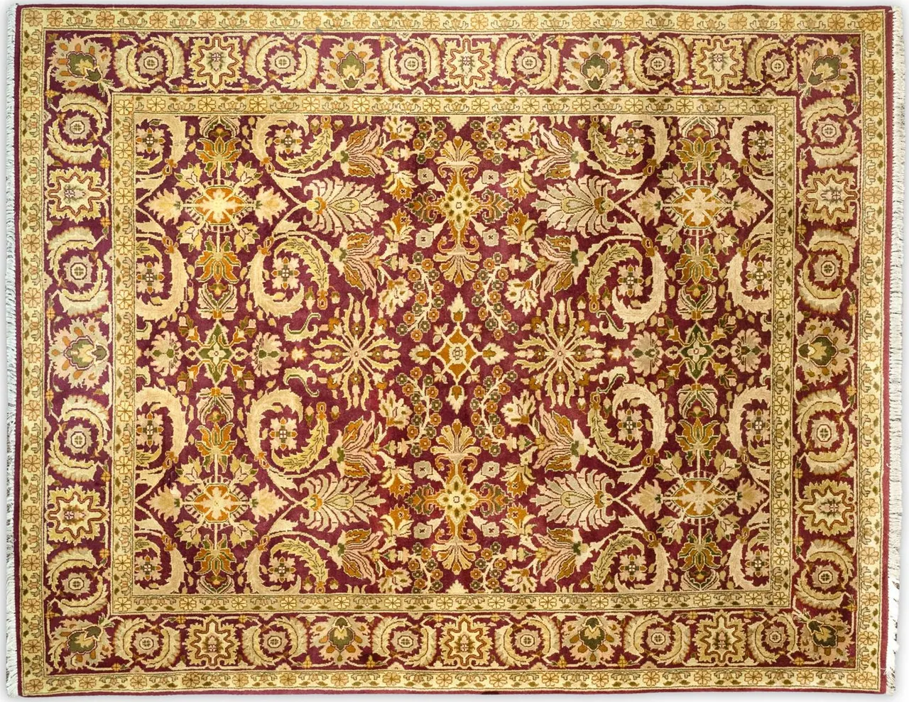 Handwoven rug No. 216, 8′ × 10′, viewed from above