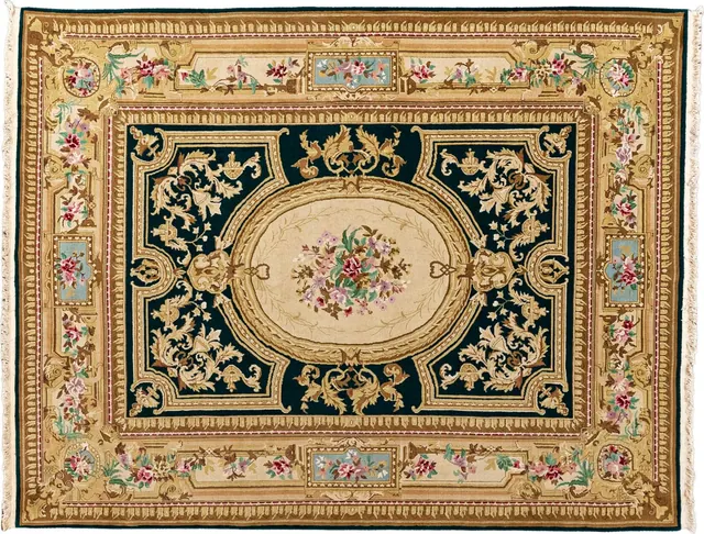 Handwoven rug No. 217, 8′ × 10′