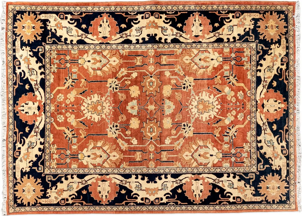 Handwoven rug No. 224, 8′ × 10′, viewed from above
