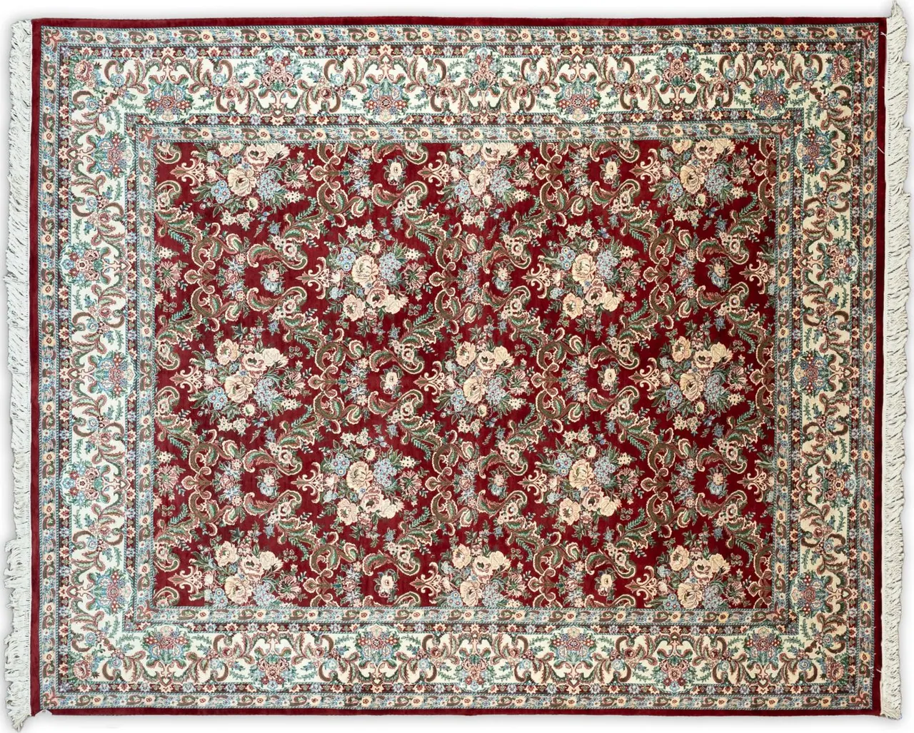 Handwoven rug No. 228, 8′ × 10′, viewed from above