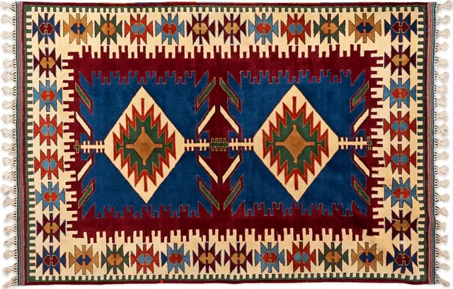 Handwoven rug No. 233, 8′ × 10′