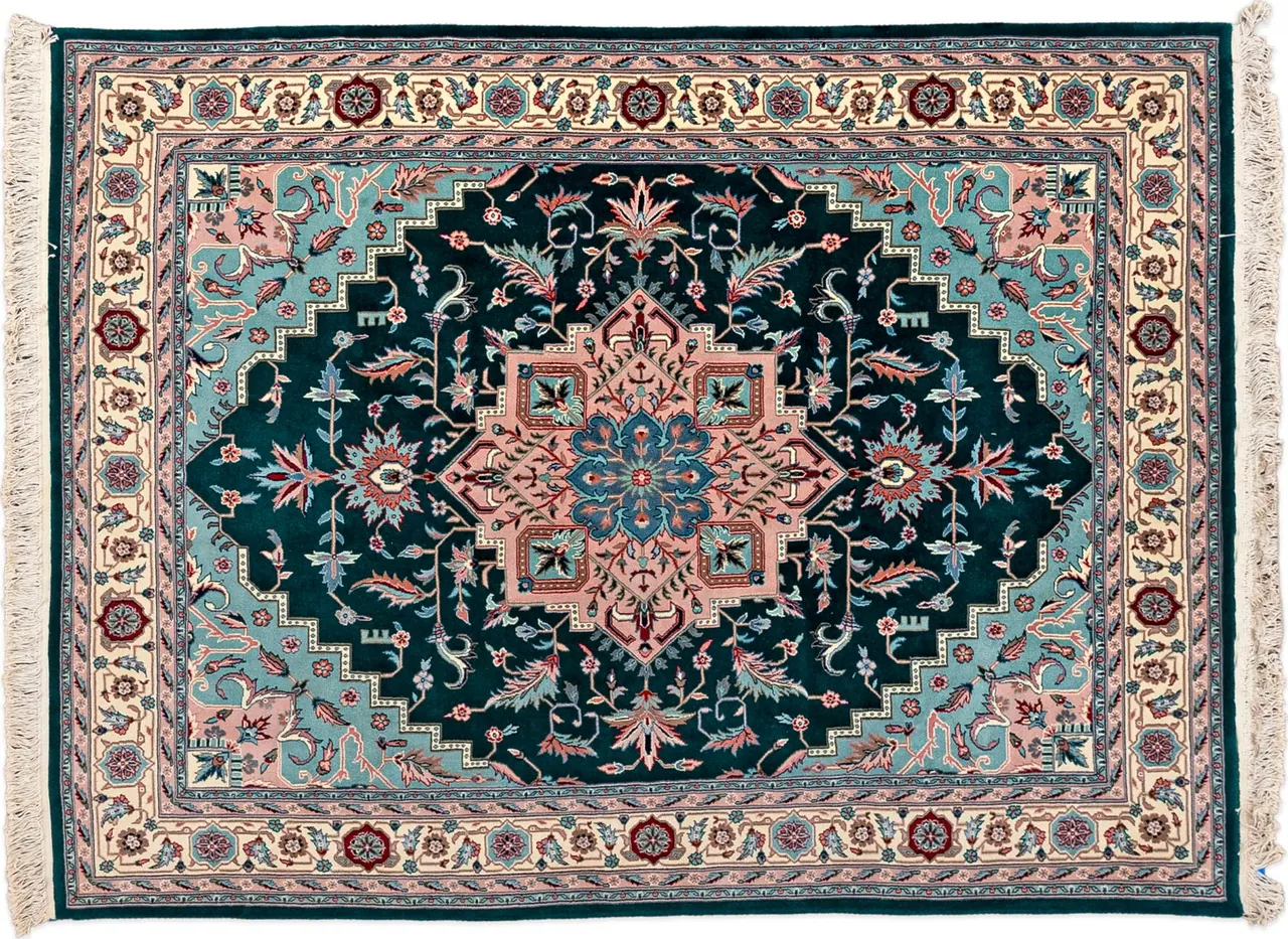 Handwoven rug No. 242, 8′ × 10′, viewed from above