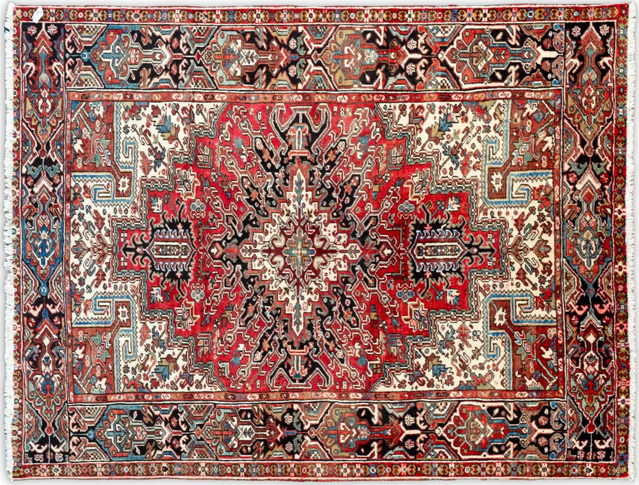 Handwoven rug No. 265, 8′ × 10′, viewed from above