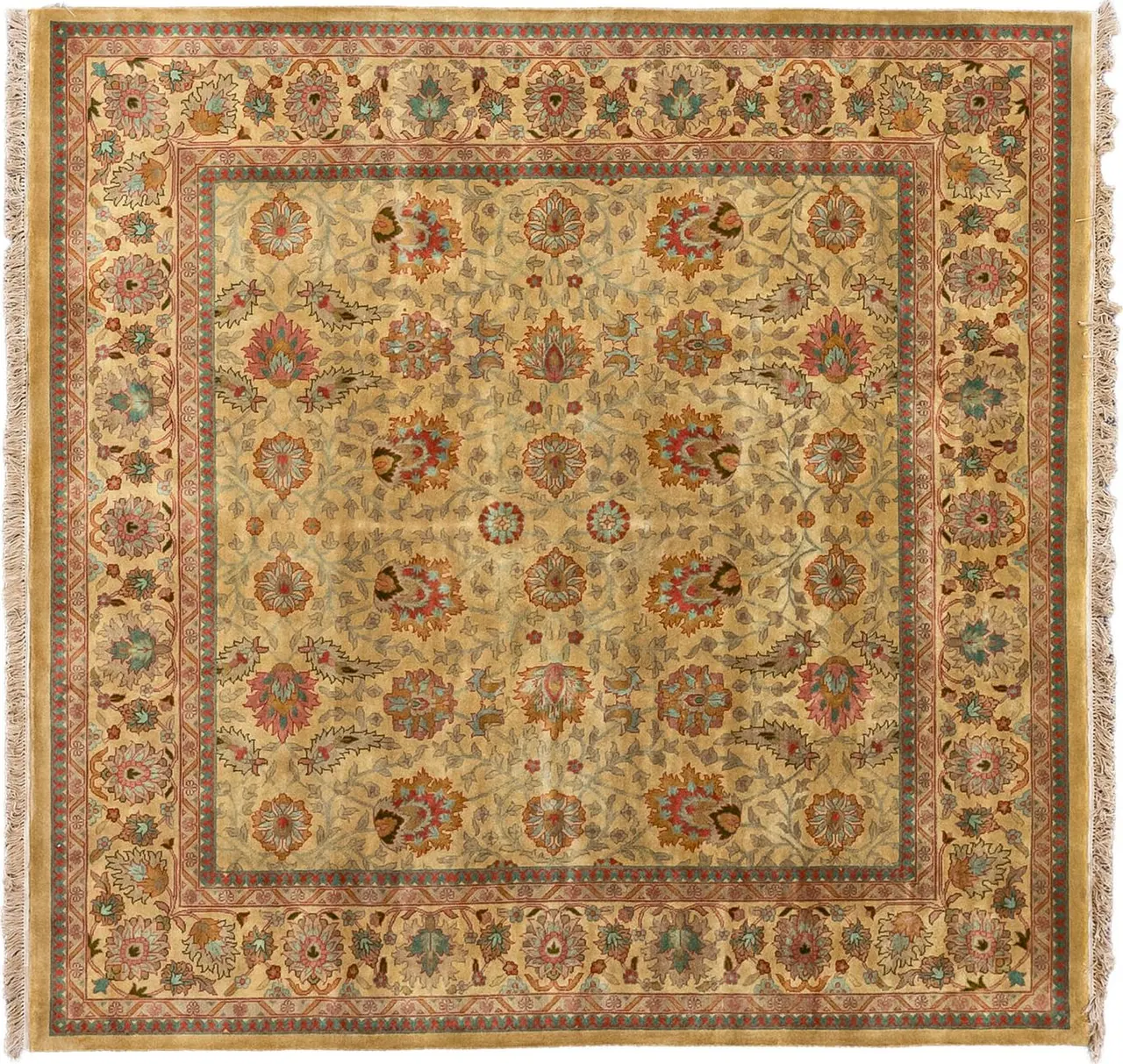 Handwoven rug No. 267, 8′ × 10′, viewed from above