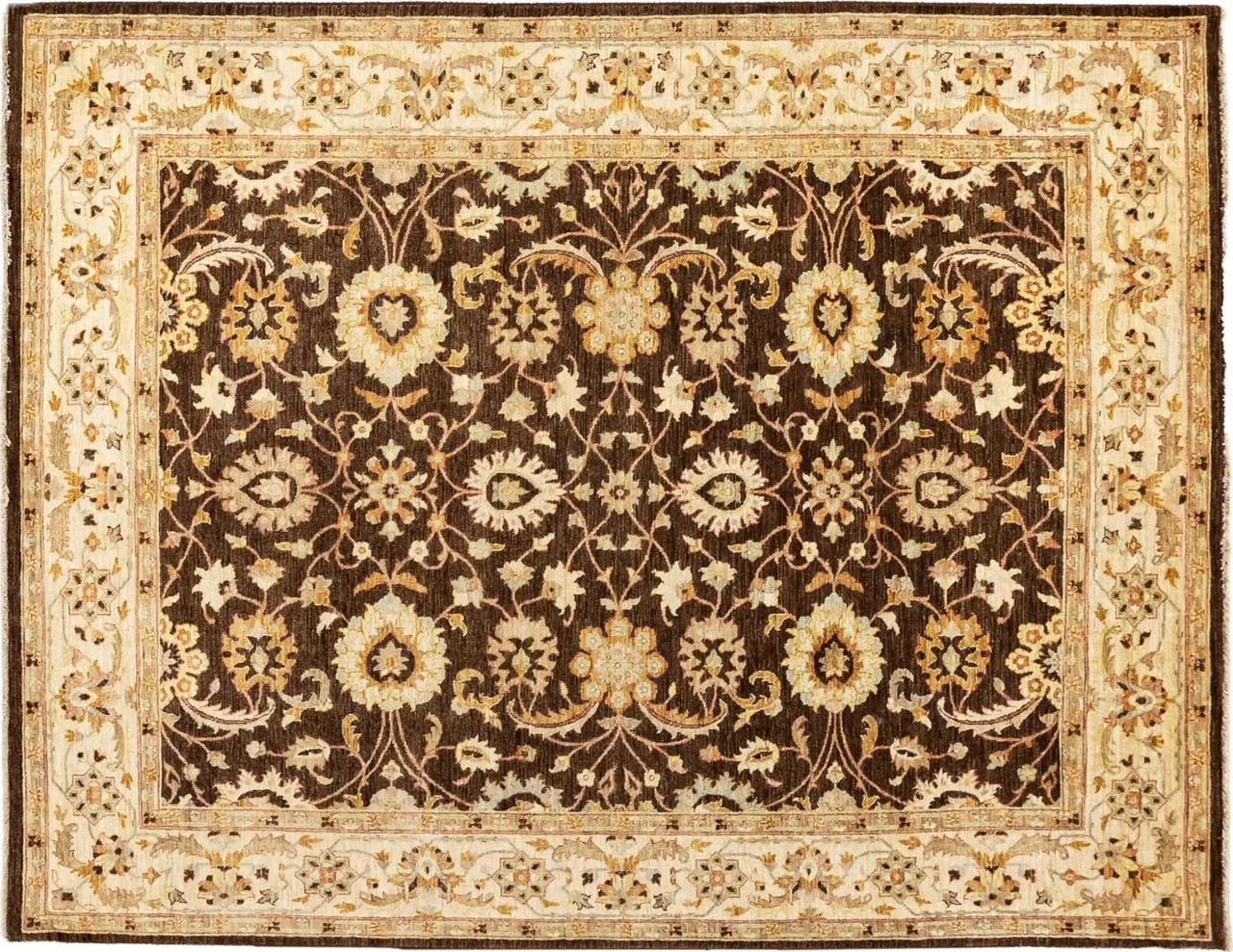 Handwoven rug No. 270, 8′ × 10′, viewed from above