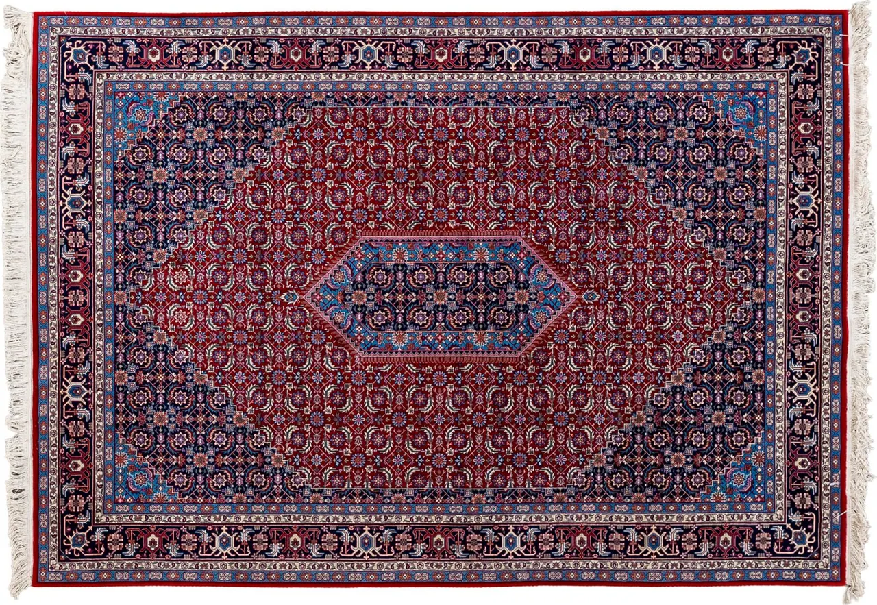 Handwoven rug No. 285, 8′ × 10′, viewed from above