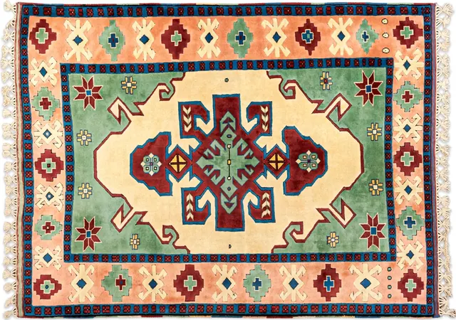 Handwoven rug No. 289, 8′ × 10′