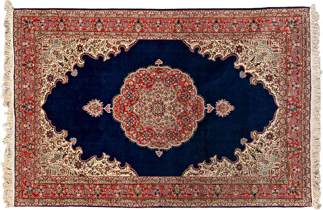 Handwoven rug No. 290, 8′ × 10′