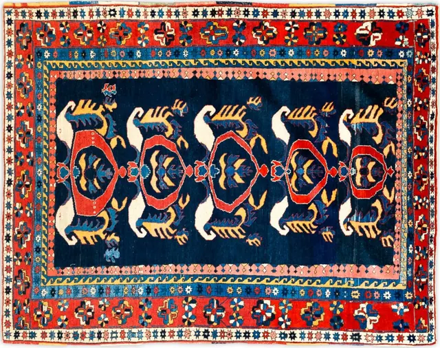 Handwoven rug No. 305, 5′ × 7′
