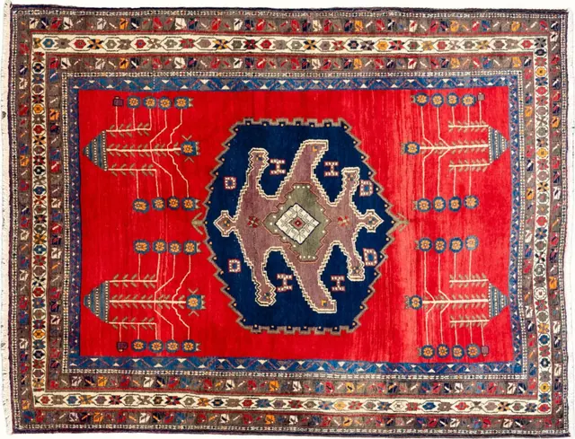 Handwoven rug No. 319, 6′ × 9′