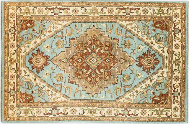 Handwoven rug No. 325, 5′ × 7′