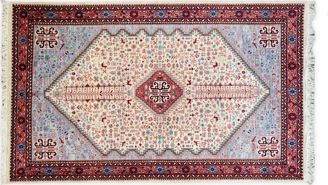 Handwoven rug No. 346, 5′ × 7′