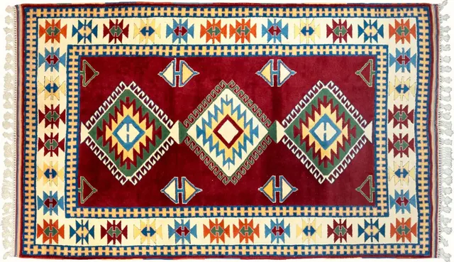 Handwoven rug No. 579, 6′ × 9′