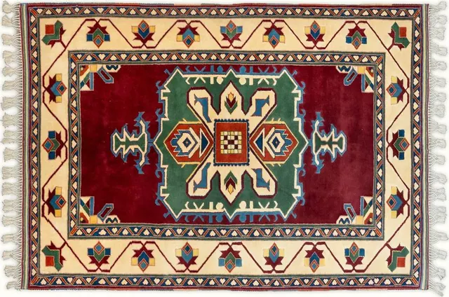 Handwoven rug No. 583, 6′ × 9′