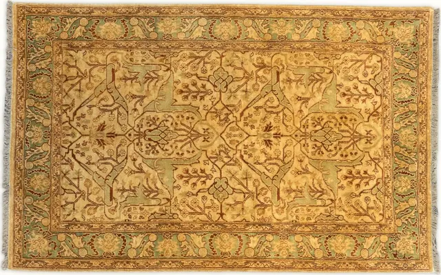 Handwoven rug No. 589, 6′ × 9′