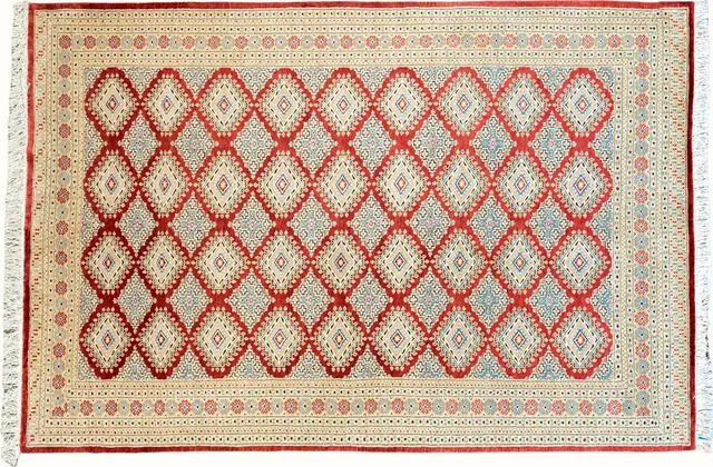 Handwoven rug No. 634, 6′ × 9′