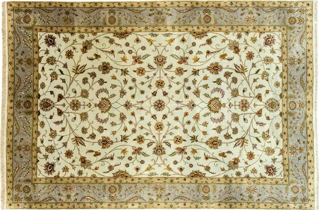 Handwoven rug No. 920-00110, 6′ × 9′