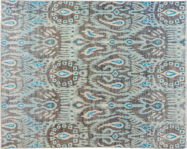 Handwoven rug No. RA 13-44, 8′ × 10′