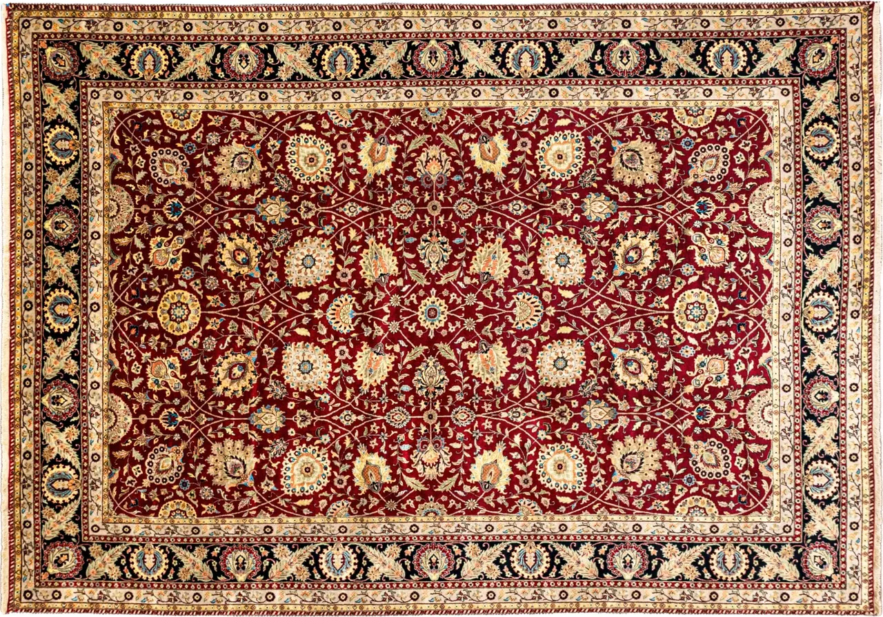 Handwoven rug No. U-3, 10′ × 14′, viewed from above